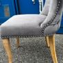 Velvet Grey Dining Chairs Image 8