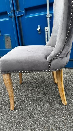 Velvet Grey Dining Chairs