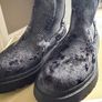 Calvin Klein Jeans UK 5 Black Metallic Shimmer Chelsea Ankle Boots Antonella Image 7