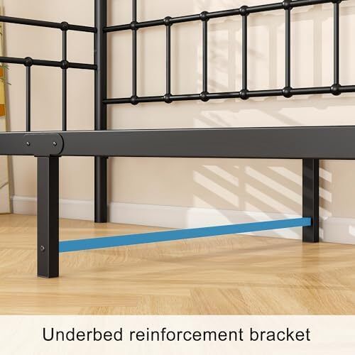Metal Single Daybed Frame 3ft Sofa Bed Frame,Black
