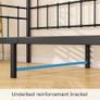 Metal Single Daybed Frame 3ft Sofa Bed Frame,Black Image 3