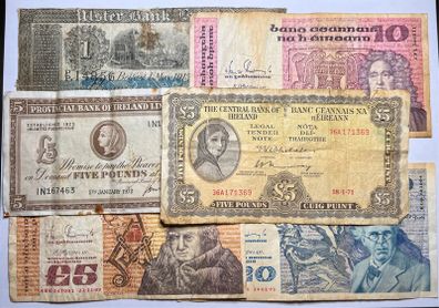 Ireland 6 Irish banknotes