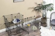 Small animal enclosure made of metal grid
