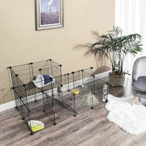 Small animal enclosure made of metal grid