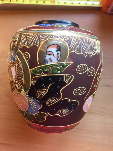 Japanese hand painted vase