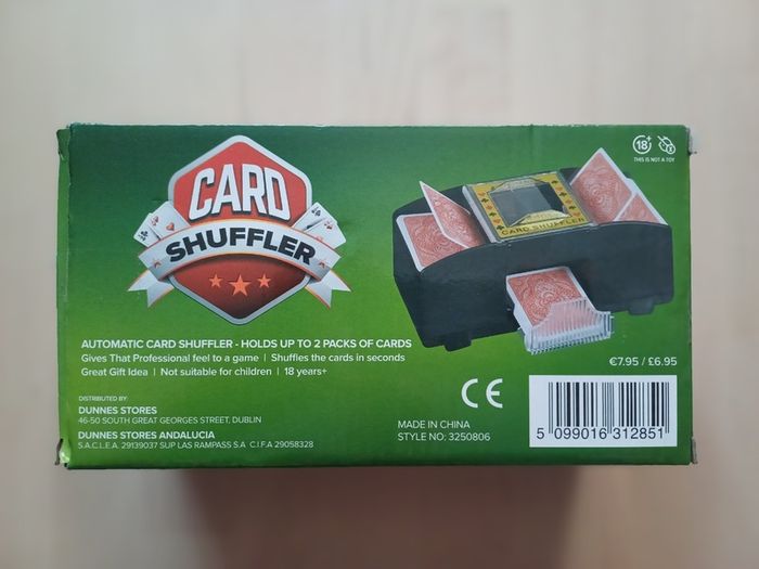 Electronic Card Shuffler for Standard Deck of Cards Casino Poker Blackjack NEW
