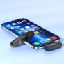 Hoco L15 Lightning Crystal Lavalier Wireless Digital Microphone Black Image 2