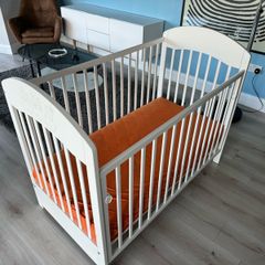 Chicco Wooden Baby Cot + Mattress