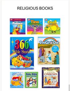 Children's Religious Book Bundle - 7 Kids Bible Stories & Holy Communion Books