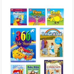 Children's Religious Book Bundle - 7 Kids Bible Stories & Holy Communion Books