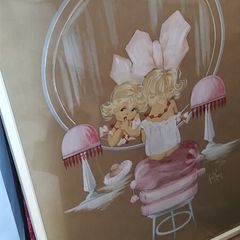 Mid Century Kitsch Vintage painting