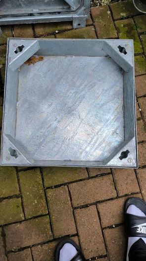 Recessed manhole and AJ lid and frame