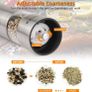 Electric Salt and Pepper Mill Set, Battery Operated, Ceramic Grinding Blade, Automatic Stainless Steel Grinders Shakers with LED Light and Adjustable Coarseness (FREE POSTAGE) Image 5