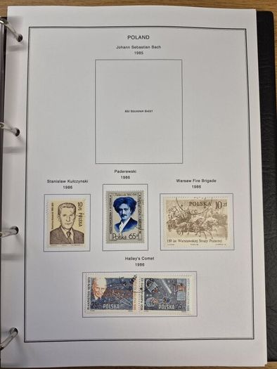 Poland stamps in album 1984 -1996