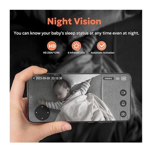 Owltron 4pcs Indoor Pan/Tilt Security Camera 2K, Smart Cam for Home Security with Motion Detection, 2.4G WiFi with Phone APP, Baby/Pet Camera with IR Night Vision & Two Way Talk