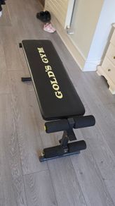 Ez Curl Barbell + Weights + Bench