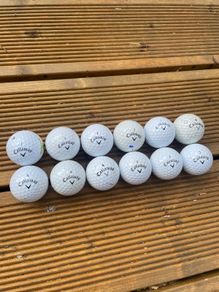 golf balls: Callaway Warbird