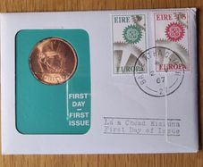 1966 First Day First Issue Ireland Bronze Penny