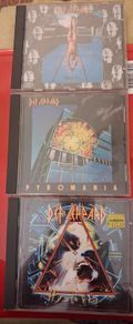 Def Leppard x 3  - High n Dry, Pyromania and Hysteria CDs