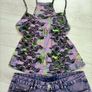 Purple Co-ord shorts & top Image 2