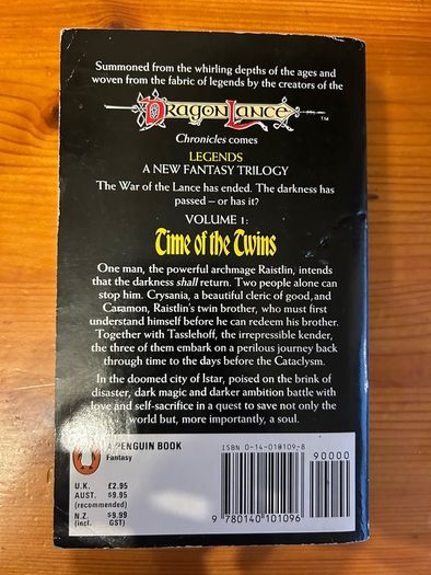Fantasy book:'Dragonlance. Legends' trilogy