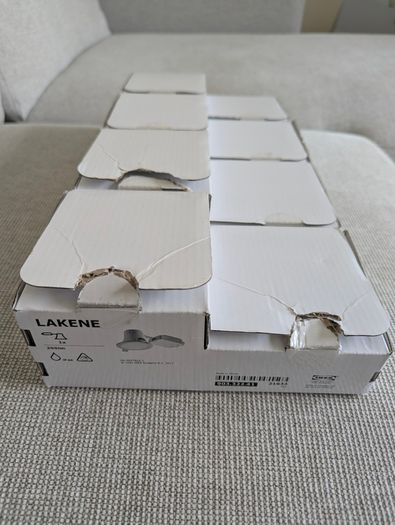Genuine IKEA LAKENE LED Recessed Spotlights - 4 New & Unused Lights - Discontinued Model