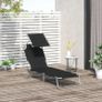 Folding Sun Lounger-Black (FREE POSTAGE) Image 5