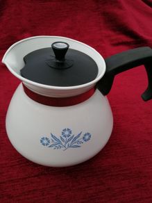 Vintage Corning Ware Coffeepot in Cornflower Blue