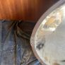 vintage brass oval mirror Image 2