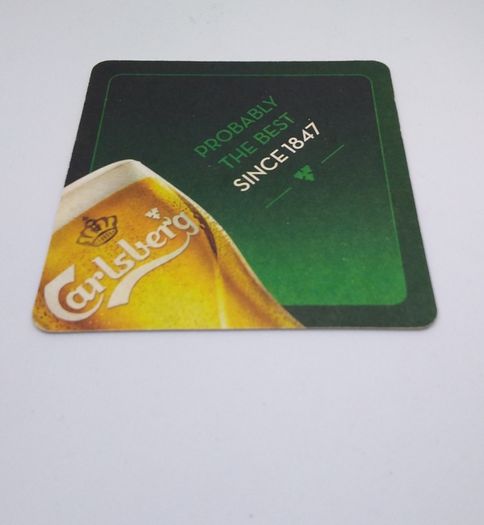 Carlsberg Lager : Probably - Beer Mat/Coaster