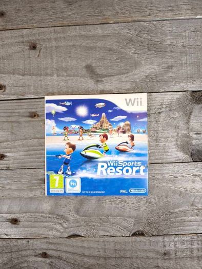 nintendo wii limited edition blue with sport resort