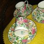 Stunning porcelain Crown 3 tea cups sets Image 5