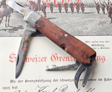 Antique 1910s Wenger Tahara Original Swiss Army Knife from mid 1910 over 100years old Collectable Militaria