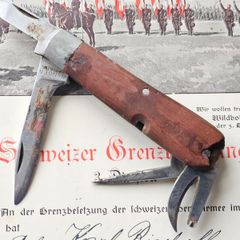 Antique 1910s Wenger Tahara Original Swiss Army Knife from mid 1910 over 100years old Collectable Militaria