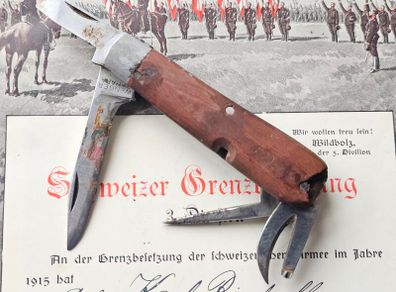 Antique 1910s Wenger Tahara Original Swiss Army Knife from mid 1910 over 100years old Collectable Militaria