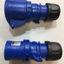 16 Amp Blue Plug and socket 3 Pin set 230V Image 3