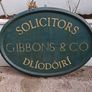 Large Vintage Solicitors Sign Image 9