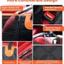 Dog Hammock for Car Back Seats with Side Protection and Mesh Visual Window, Durable Scratch Proof and Waterproof Pet Seat Cover for Cars/Trucks/SUV, 135 x 148 cm, Black&Orange Image 8