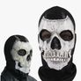 Ghost Mask, Skull Masks, Scary Ghost Face Mask for Halloween Cosplay, Video Game Events and Horror Themed Parties, One Size Fits Most Adults Image 4