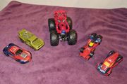 5 Spiderman Hot Wheels