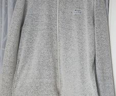 Light Grey Weird Fish Zip up Cardigan size Large