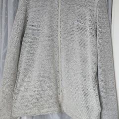 Light Grey Weird Fish Zip up Cardigan size Large