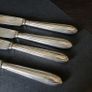 Antique Harrison Brothers & Howson Silver Plated Fish Knives Set of 4 HB&H Sheffield Image 4