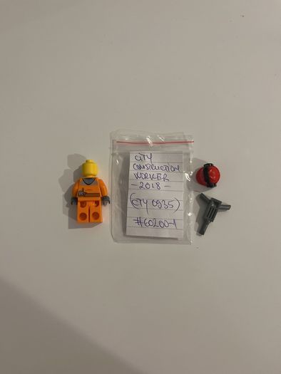 Lego City Construction Worker minifigure