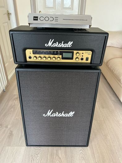 Marshall Code 100 Amp Head And Matching 2x12 Code Cab And Code ...
