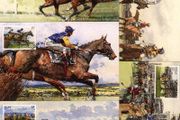 1996 Ireland Irish Horse Racing Stamps Maximum Cards with associated stamp cancelled with first day of issue cancel