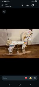 Unicorn rocking horse