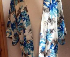 Ladies Beach Sun Holiday Cover up Cardigan Size 10/12