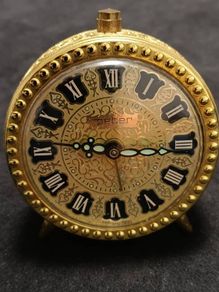 Vintage Antique Alarm Clock Peter Uhren Gmbh 1970