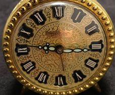Vintage Antique Alarm Clock Peter Uhren Gmbh 1970